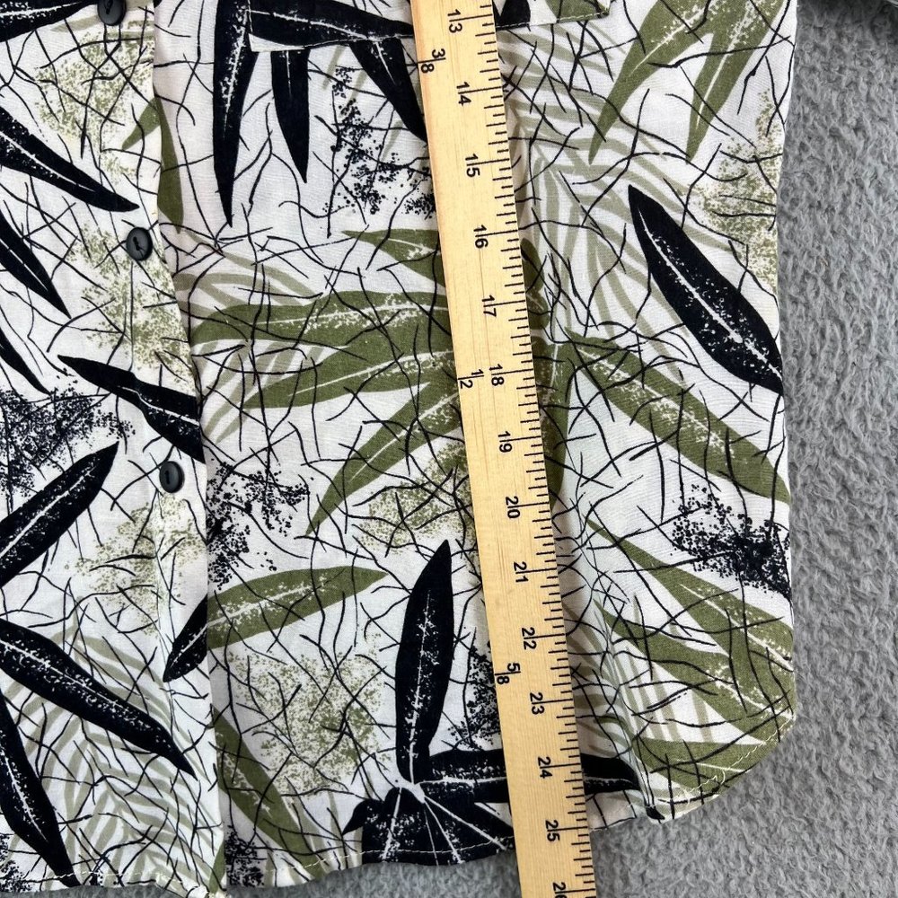 Vintage ellen martin 90s Retro Tropical Hawaiian Shirt Button Up Down Floral sz - Picture 5 of 8